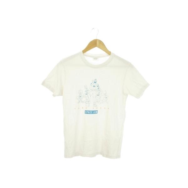 ジーユー GU × スペースジャム SPACE JAM A NEW LEGACY 映画Tシャツ S 白 ホワイト クルーネック 半袖 プリント /CK10 ■ECA008