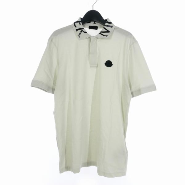グレーS【美品/MONCLER】モンクレール 鹿の子 ポロシャツ MONCLER モンクレール 鹿の子 ポロシャツ 8A00019 999ブラック