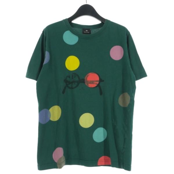PS Paul Smith Taverna 総柄　グリーン　半袖シャツ　Mサイズ PS Paul Smith Taverna 総柄 グリーン 半袖シャツ Mサイズ