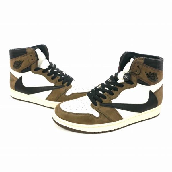 エアジョーダン1 Travis 27.5 NIKE ナイキ × Travis Scott Air Jordan 1 Retro High OG TS SP