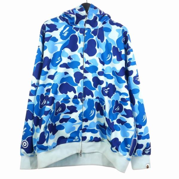 ABC camo green シャーク パーカー XLサイズ A BATHING APE（パーカー ・ グリーン・カーキ/緑色系）のフリマ