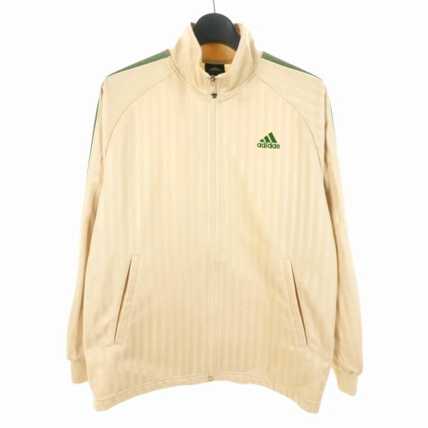 アディダス 00s トラックジャケット L 3ライン くすみベージュトレフォイル adidas アディダス ジャージ 上 トラックジャケット 00s 2000