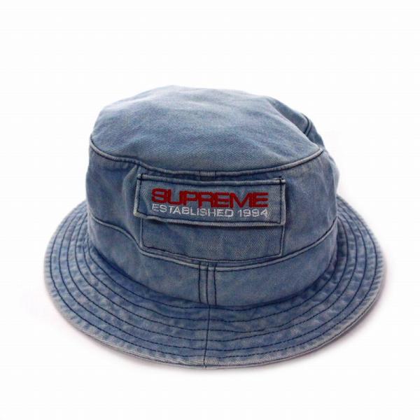 正規品　Supreme バケットハット　帽子 アメリカ製　デニム　水色 Supreme（シュプリーム） SUPREME 19SS Pocket Crusher デニムバケット