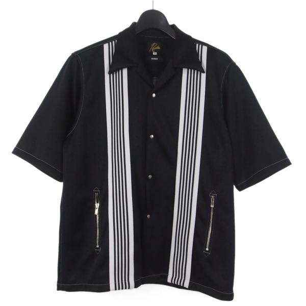 【中古】ニードルス ニードルズ Needles NUBIAN別注 オープンカラーシャツ 半袖 M 黒 ブラック MR500 メンズ ニードルス ニードルズ Needles NUBIAN別注 オープンカラーシャツ 半袖