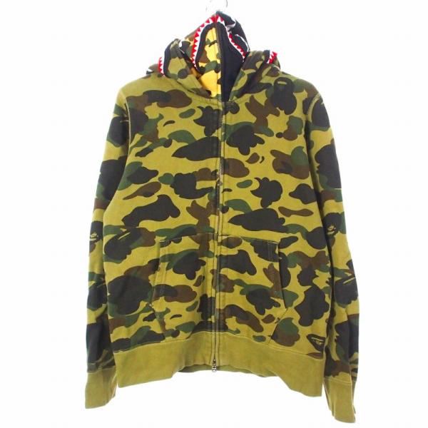 APE 1stカモシャークパーカー　L APE vectorpremium_202-902601090008