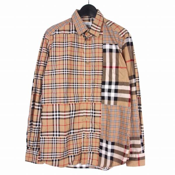 BURBERRY（バーバリー） ノバチェック パッチワーク シャツ 長袖 S