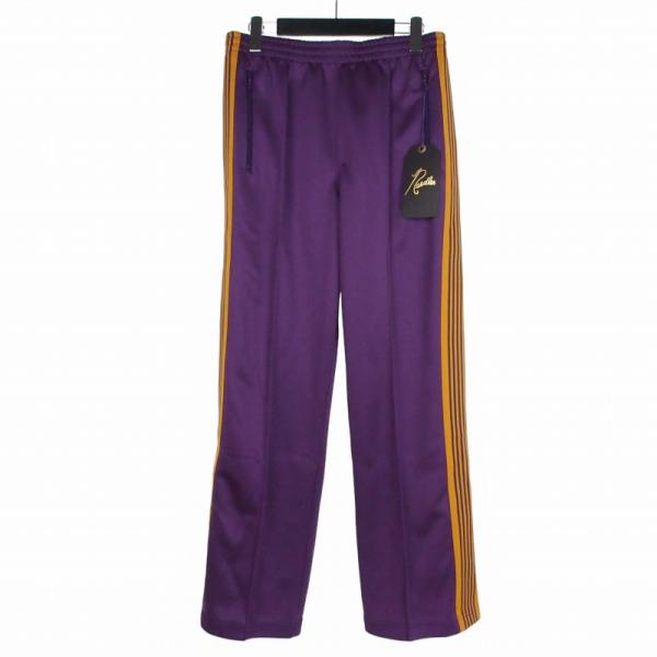 Needles トラックパンツ ストレート LQ397 パープル サイズ2 美品 Needles（ニードルス） STRAIGHT Track Pant ナロートラックパンツ