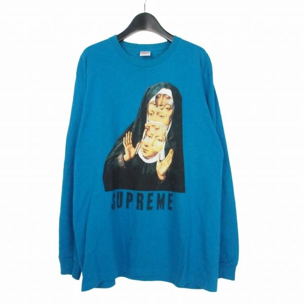 シュプリーム SUPREME 17SS Nun L/S Tee ナンロングスリーブTシャツ ロンT カットソー 長袖 L ブルー 青 メンズ