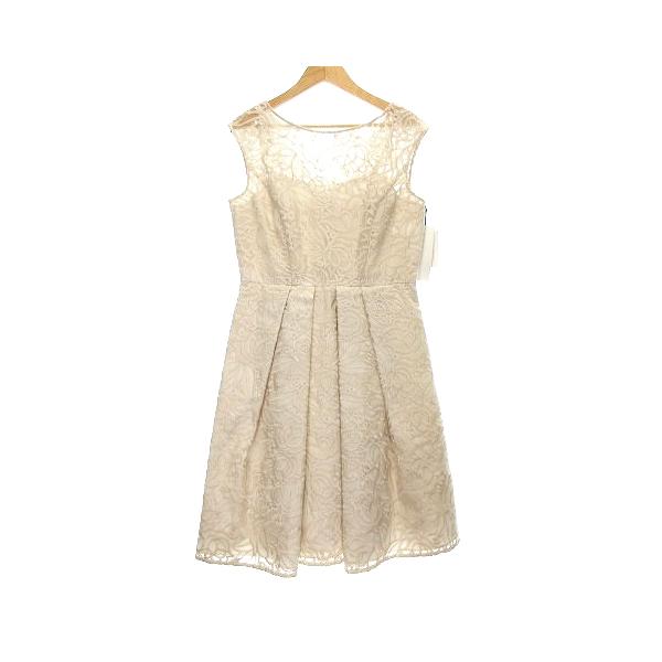 未使用品 グレースクラス ワンピース ドレス ひざ丈 ノースリーブ A