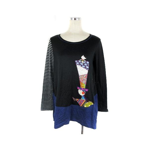 アルベロベロ olleborebla Tシャツ ロンT 長袖 チュニック丈 薄手 ブタ  