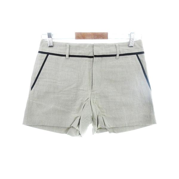 AMERICANA グレー ショートパンツ　ドゥーズィエムクラス ドゥーズィエムクラス ショートパンツ ショーパン パイピング