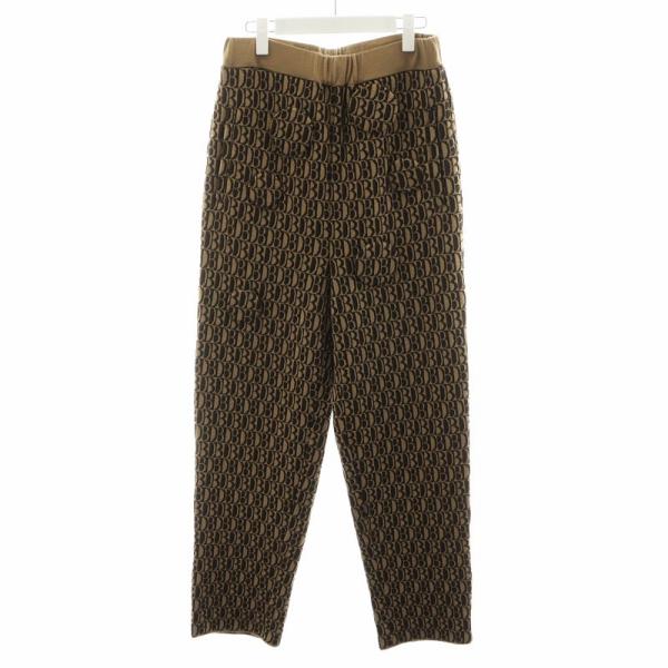ダブレット doublet 21AW MONOGRAM JQ KNIT PANTS モノグラム 