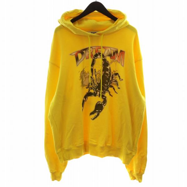 エムエスジーエム MSGM パーカー プルオーバー サソリ DREAM M 黄