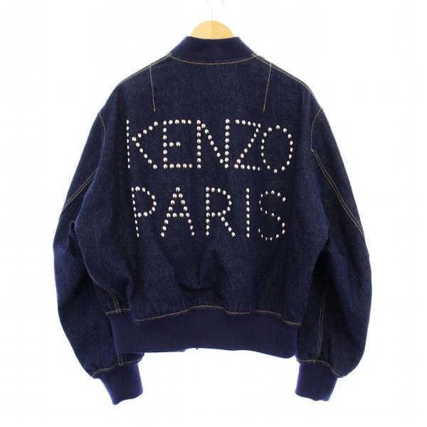 KENZO JEANS ケンゾージーンズ⭐️コート　アウター　ネイビー ケンゾー KENZO RINSE DENIM BOMBER デニムボンバージャケット