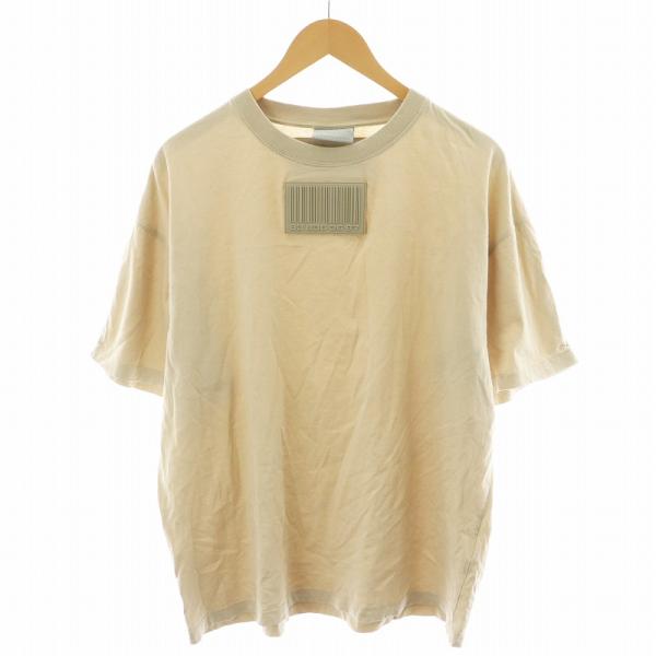 【中古】ヴェトモン VETEMENT VTMNTS Tシャツ カットソー 半袖 バーコード XL ベージュ VL16TR120G /AN36 ヴェトモン VETEMENT VTMNTS Tシャツ カットソー 半袖 バーコード XL