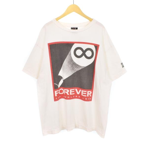 【中古】セントマイケル SAINTMICHAEL 23SS SS TEE JULY WHITE FOREVER Tシャツ 半袖 プリント L 白 SM-S23-0000-018 セントマイケル SAINTMICHAEL 23SS SS TEE JULY WHITE FOREVER Tシャツ
