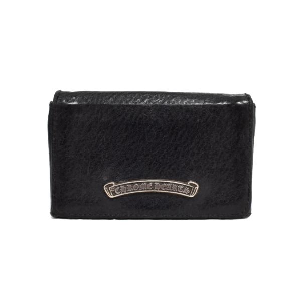 Chrome Hearts クロムハーツ 名刺入れ　インボイス付き CHROME HEARTS クロムハーツ カードケース 名刺入れ レザー 黒