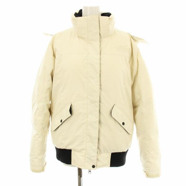【中古】ザノースフェイス McMURDO SERIES ダウンジャケット フード ジップアップ ロゴ刺繍 95 L アイボリー NFJ1DG88 THE NORTH FACE（ザ ノースフェイス） ザノースフェイスMcMURDO SERIES