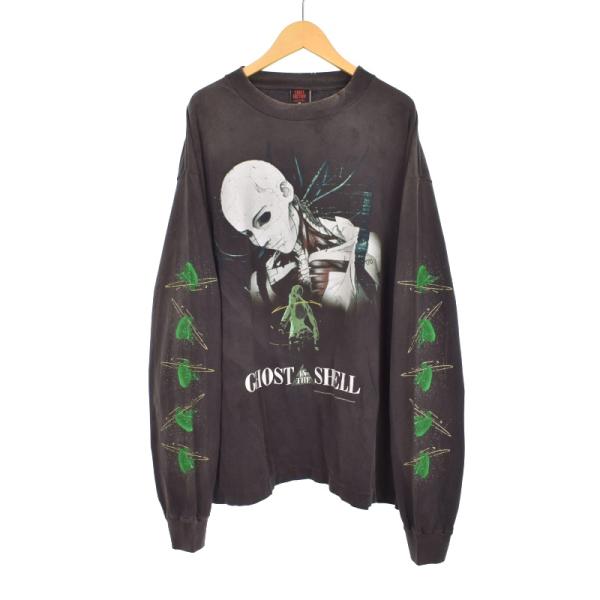 【中古】未使用品 セントマイケル 24AW 攻殻機動隊 ロングスリーブ Tシャツ カットソー ロンT プリント ダメージ加工 未使用品 セントマイケル 24AW GS_LS TEE 攻殻機動隊 ロングスリーブ T