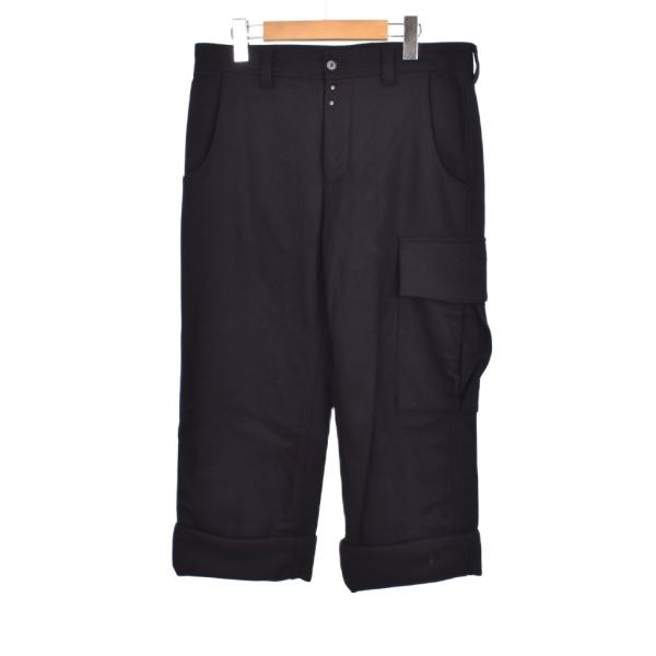 【中古】メゾンマルジェラ Maison Margiela 14AW ウール カーゴパンツ スラックス 46 黒 ブラック S50KA0288 ☆AA★ メゾンマルジェラ Maison Margiela 14AW ウール カーゴパンツ