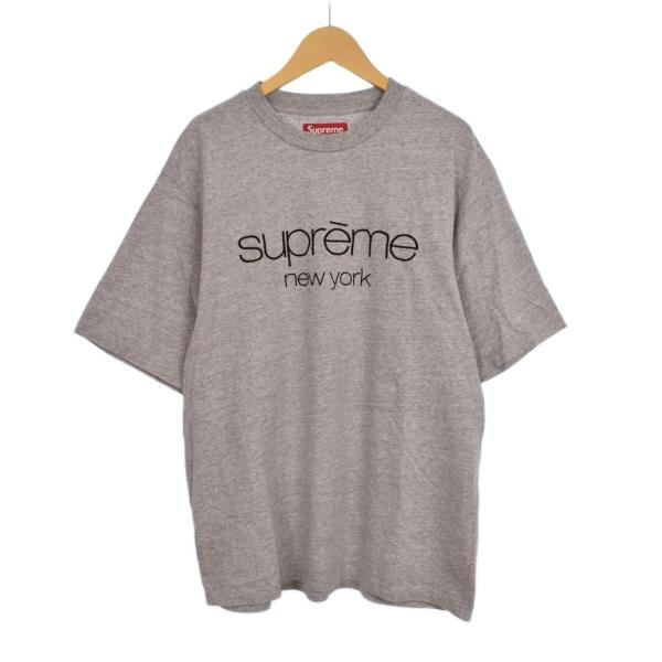 Supreme 23FW Split S/S Top tee Tシャツ Supreme - Split S/S Top | 肩に大きいロゴプリントの入ったスプリット