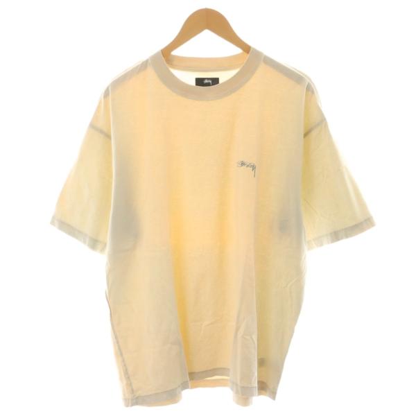 Stussy ベージュ ロゴTシャツ Mサイズ 新品 vectorpremium_208-902509070022
