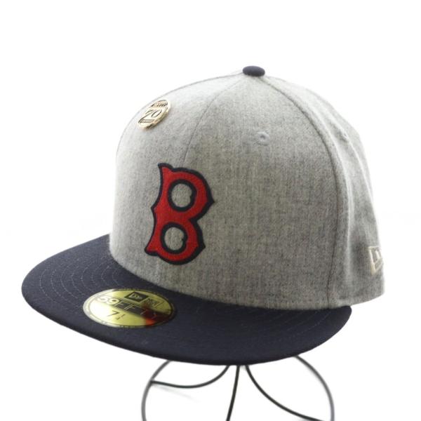 ニューエラ NEW ERA 59FIFTY Gray Heather ボストン レッド