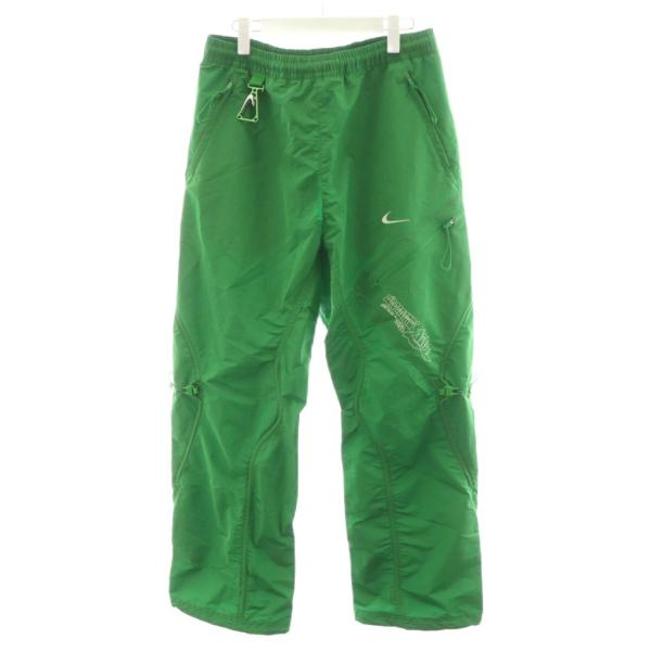 【中古】ナイキ NIKE × オフホワイト Off-White AS U NRG MC PANT イージーパンツ ロゴ ウエストゴム L 緑 NIKE（ナイキ） × オフホワイト Off-White AS U NRG MC PANT イージー