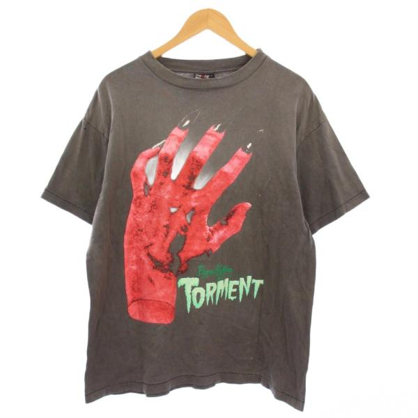 【中古】セントマイケル 23SS デビルハンド Tシャツ カットソー 半袖 プリント ダメージ加工 M SM-S23-0000-003 セントマイケル SAINTMICHAEL 23SS DEVIL HND デビルハンド Tシャツ