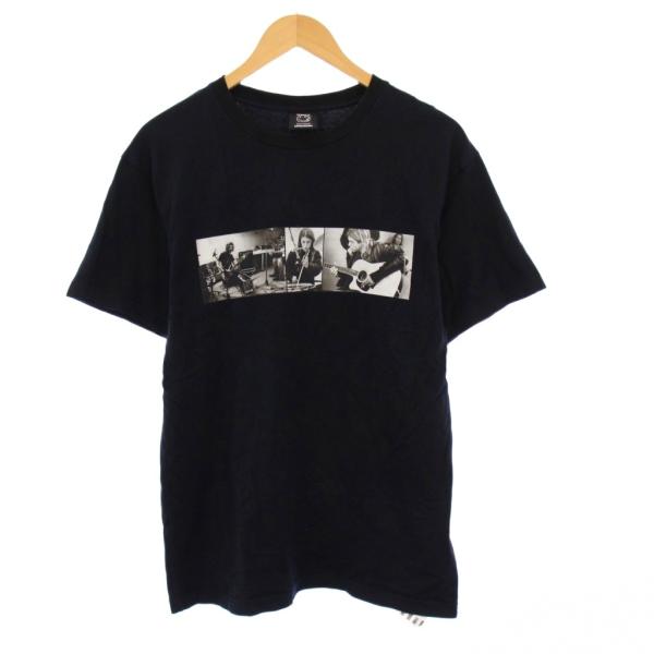 【中古】マインデニム MINEDENIM Nirvana ML Photo Tee フォトプリントTシャツ カットソー 半袖 M 黒 MND-NV008-99-M2 マインデニム MINEDENIM Nirvana ML Photo Tee フォトプリントTシャツ