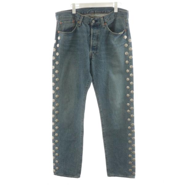 【中古】アワーレガシー デニムティアーズ × 2PAC 501 JEAN LIGHT WASH デニムパンツ ジーンズ ジーパン W33 青 アワーレガシー デニムティアーズ × 2PAC 501 JEAN LIGHT WASH デニム