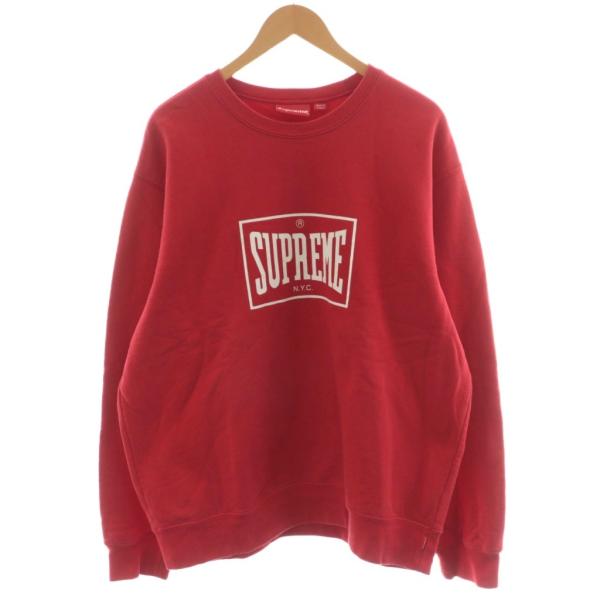 Supreme / 19SS/warm up crew neck/スウェット/S/コットン/RED/無地 Supreme シュプリーム SUPREME 19SS Warm Up Crewneck スウェット
