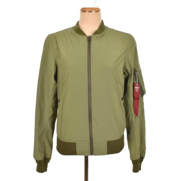 アルファ ALPHA フライトジャケット MA-1 M 緑 グリーン カーキ TA1225