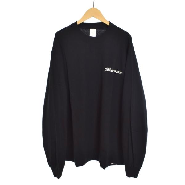 プリーズ plllllleeeasse long sleeve tee Tシャツ 長袖 ロンT ロゴ L