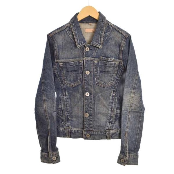 ヤヌーク YANUK デニムジャケット Gジャン ブルゾン S インディゴ