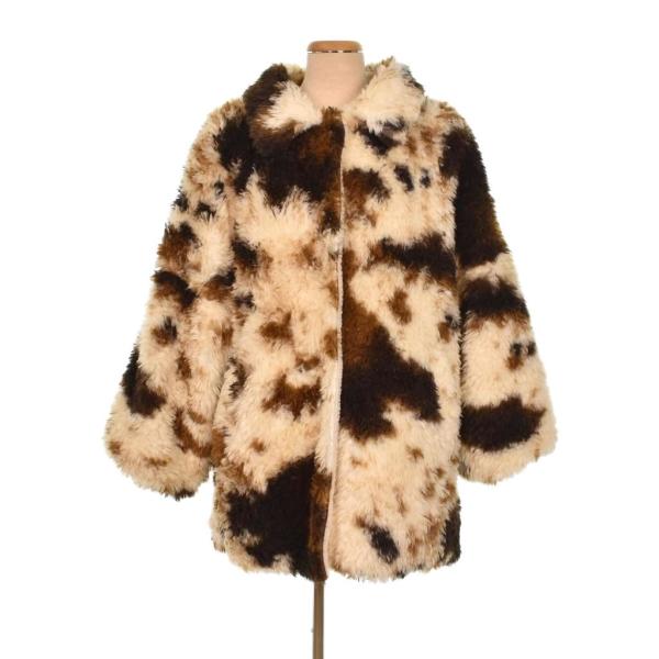 カスタネ Kastane COWカールシャギーコート ジャケット F ベージュ