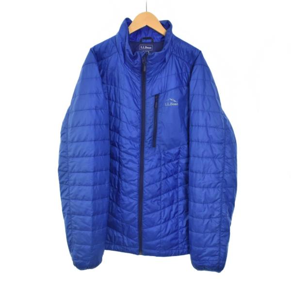 エルエルビーン L.L.BEAN プリマロフト パッカウェイ ジャケット 米国フィット レギュラー ロゴ 中綿 XL 青 ブルー 503391 メンズ