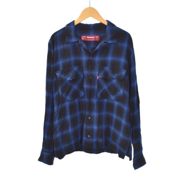 ハイドアンドシーク HideandSeek 23SS Ombre Check L/S Shirt オンブレ