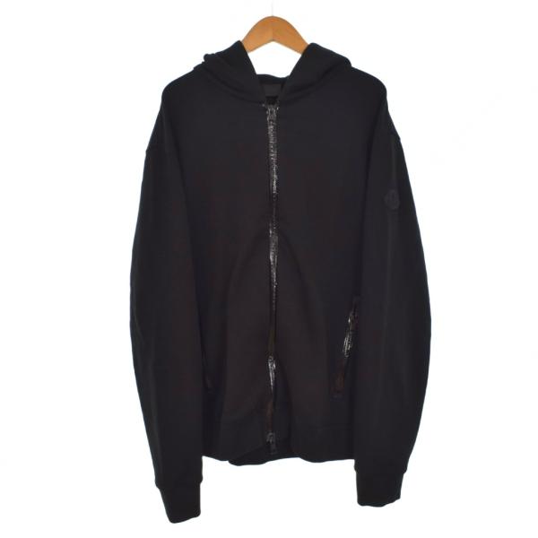 モンクレール MAGLIA メッシュ 切替 ジップパーカーサイズS ブラック 