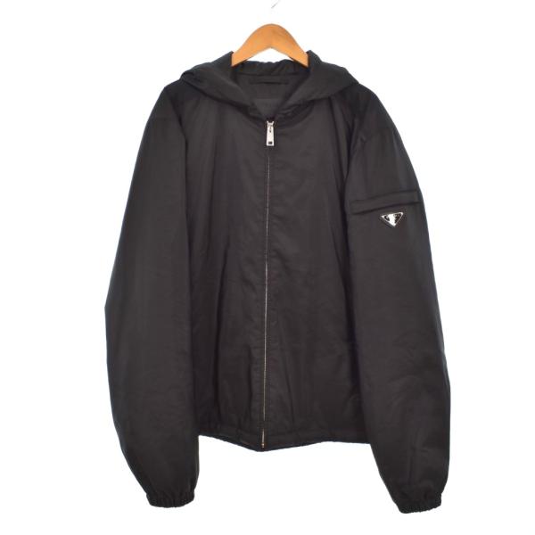プラダ 三角ロゴ ナイロンジップアップパーカー SGM242 R132 106O PRADA（プラダ） 三角ロゴ ナイロン ジップアップ パーカー フーディー