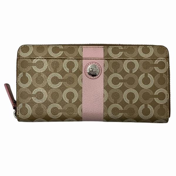 ●超特価・新品未使用・COACH 花柄 長財布 ベージュ・ユニセックス brand_162-40620