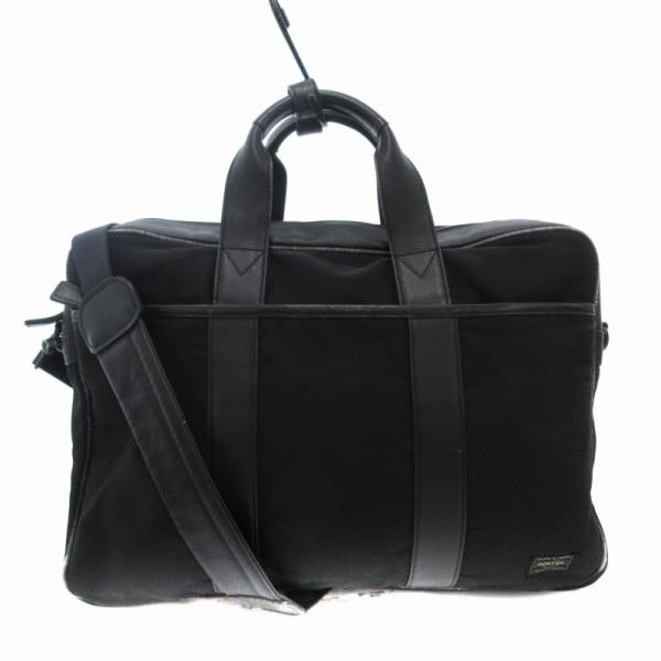 Porter ビジネスバッグ ブラック PORTER ポーター ターク 2WAYブリーフケース 拡張ビジネスバッグ