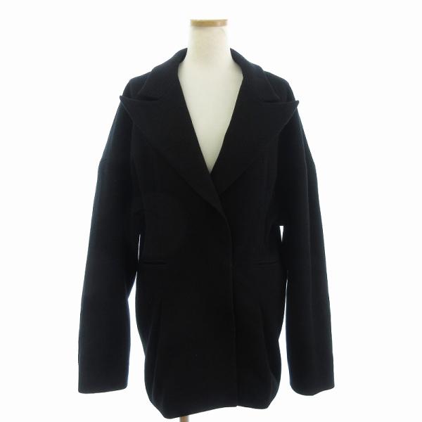 Mame Kurogouchi 2020FW ショートウールコート マメクロゴウチ Mame Kurogouchi ウールコート ショート丈 無地 ビック