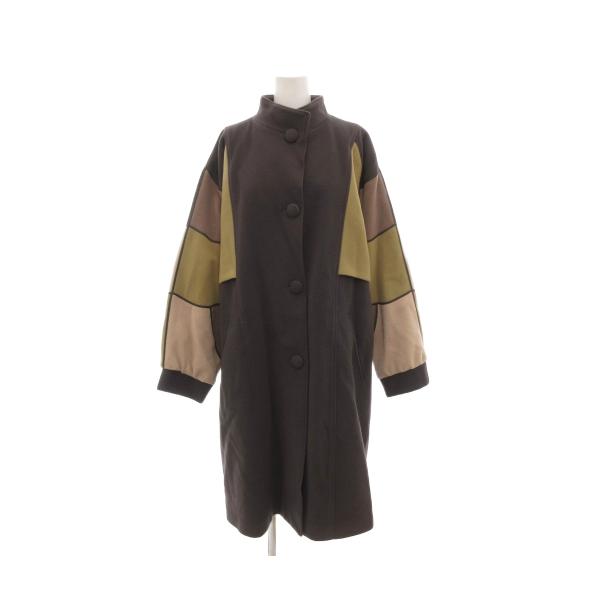 【中古】フィリップヴァルレイユ Philippe Vallereuil コート カシミヤ混 ロング 茶 ブラウン /AE ■GY99 フィリップヴァルレイユ Philippe Vallereuil コート カシミヤ混