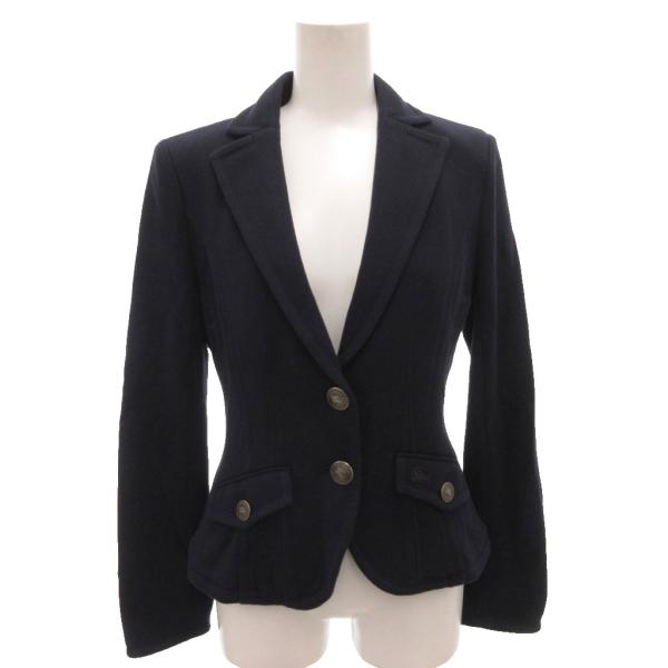 【美品】BURBERRY BLUE LABEL テーラードジャケット 38 BURBERRY BLUE LABEL バーバリーブルーレーベル テーラードジャケット