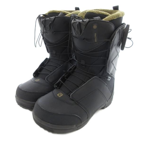 サロモン Salomon FACTION スノーボードブーツ ロングブーツ  25cm ブラック 黒 /IU メンズ【ブランド】サロモン Salomon【表記サイズ】25cm【実寸サイズ】筒周り：30cm　筒高：25cm　ヒールの高さ：3c...