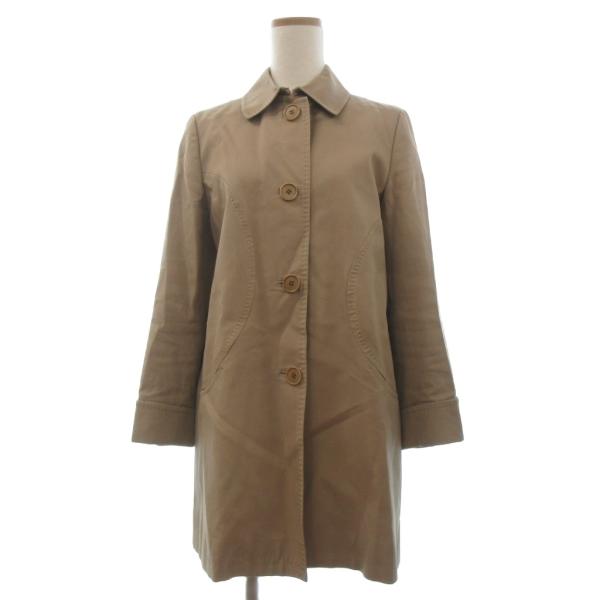 ポールスミス ブラック Paul Smith BLACK コート ステンカラー 長袖 Aライン 42 ベージュ レディース