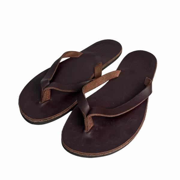 中古】サンダルマン めり込む THE SANDALMAN レザー ビーチサンダル 