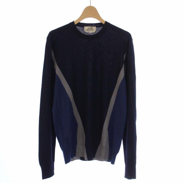 HERMES エルメス 近年モデル カシミヤシルク ニット カットソー 長袖