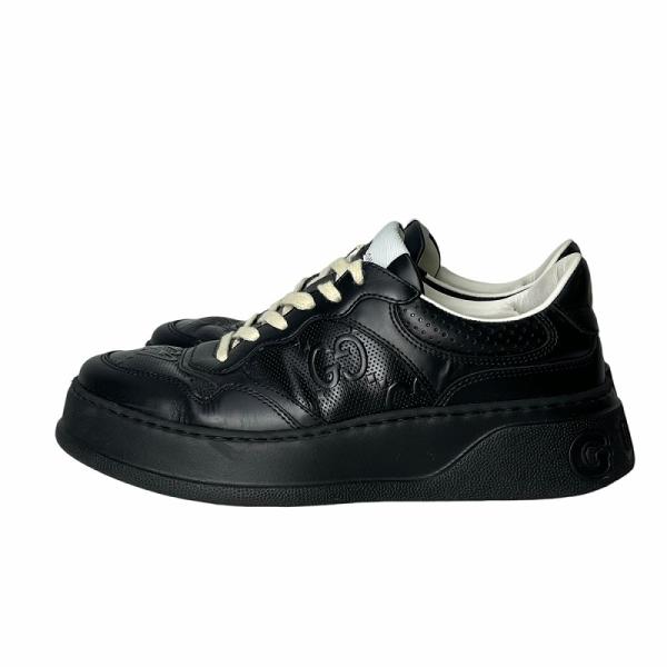 GUCCI（グッチ） GUCCI GGマーク エンボス加工 レザー ローカット